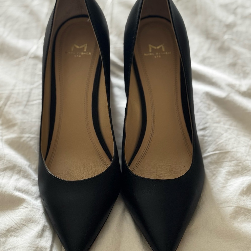 Marc Fisher Black Heels with Pointed Toe Design